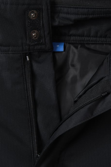 'Dusk' Men's Short Ski Pants Insulated Fleece Lined Snowproof Winter Salopettes Black - Image 6