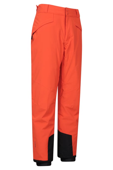 'Orbit' Men's Stretchy Ski Pants Waterproof Breathable Winter Salopettes Trouser Orange - Image 2