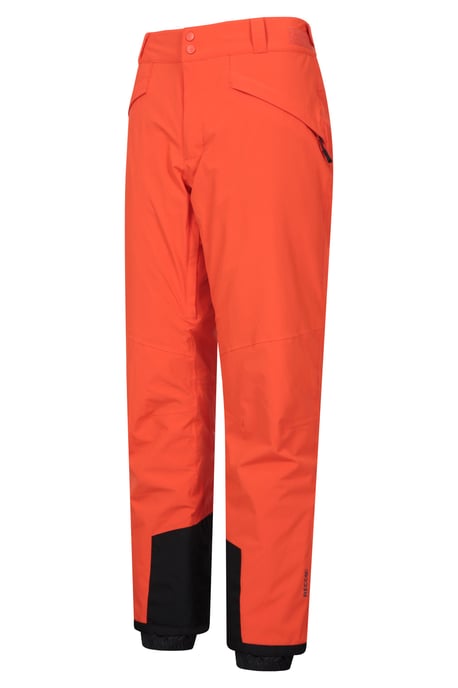'Orbit' Men's Stretchy Ski Pants Waterproof Breathable Winter Salopettes Trouser Orange - Image 4