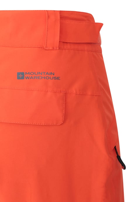 'Orbit' Men's Stretchy Ski Pants Waterproof Breathable Winter Salopettes Trouser Orange - Image 6