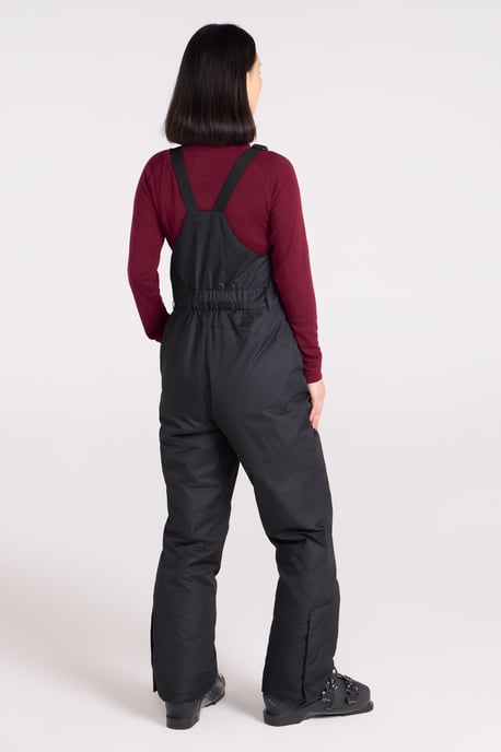 'Moon' Women's Bib Front Ski Pants Water Resistant Winter Snowboard Trouser Black - Image 3