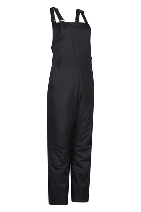 'Moon' Women's Bib Front Ski Pants Water Resistant Winter Snowboard Trouser Black - Image 6