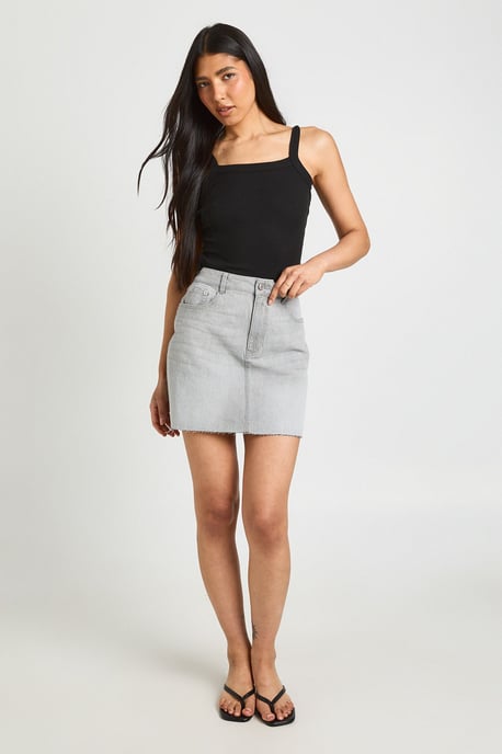 Tall Denim Mini Skirt - Image 3
