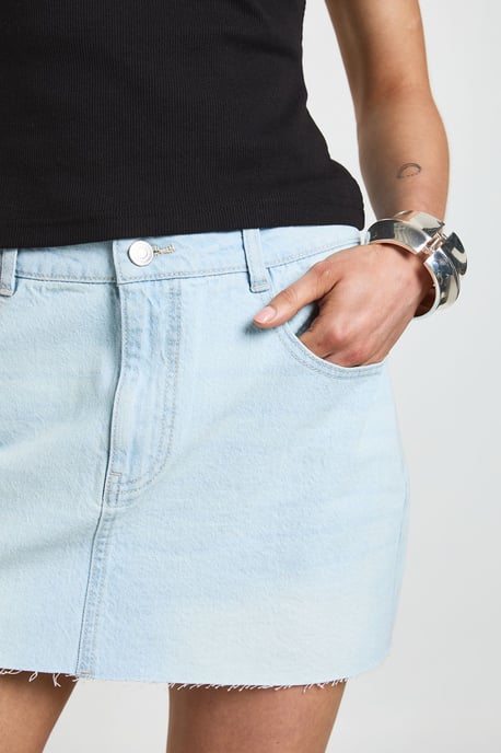 Petite Denim Mini Skirt - Image 4
