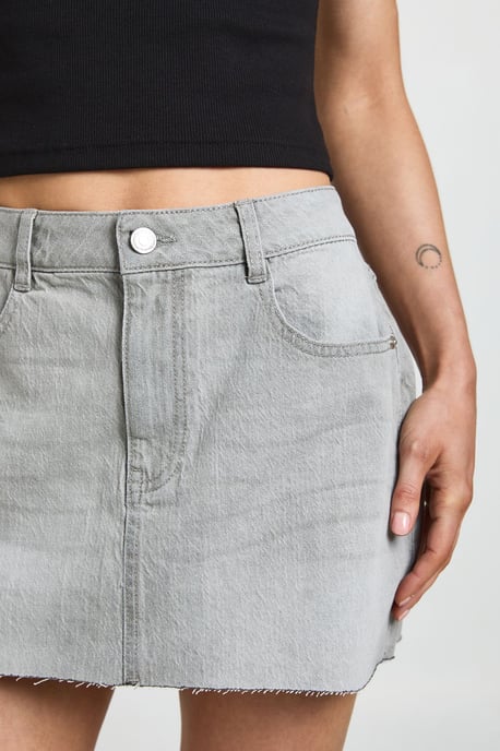 Petite Denim Mini Skirt - Image 4