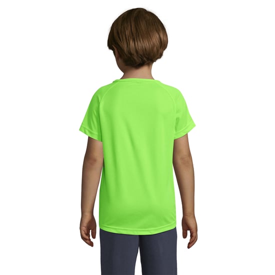 SOLS Kinderen/Kinderen Sportief Raglan T-shirt (Neon Groen) - Image 2