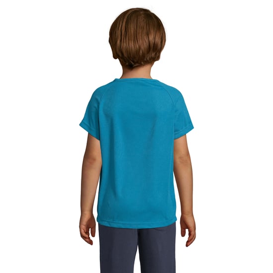 SOLS Kinderen/Kinderen Sportief Raglan T-shirt (Aqua) - Image 2