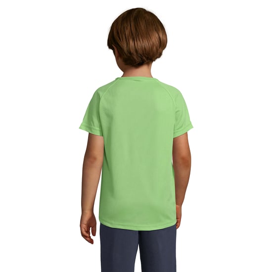 SOLS Kinderen/Kinderen Sportief Raglan T-shirt (Appelgroen) - Image 2