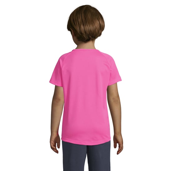 SOLS Kinderen/Kinderen Sportief Raglan T-shirt (Neonroze) - Image 2