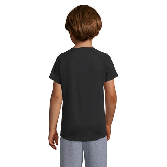 SOLS Kinderen/Kinderen Sportief Raglan T-shirt (Zwart) - Image 2