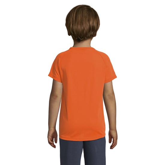 SOLS Kinderen/Kinderen Sportief Raglan T-shirt (Neon Oranje) - Image 2