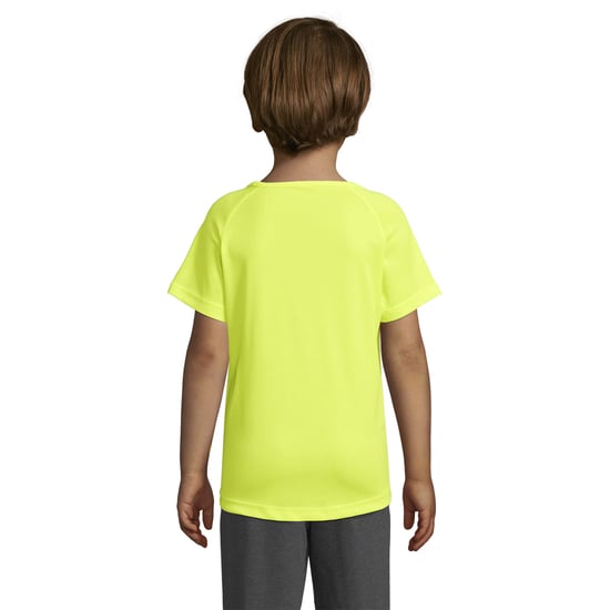 SOLS Kinderen/Kinderen Sportief Raglan T-shirt (Neon geel) - Image 2