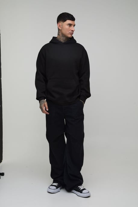 Tall Oversized The Cure License Printed Hoodie - Image 4