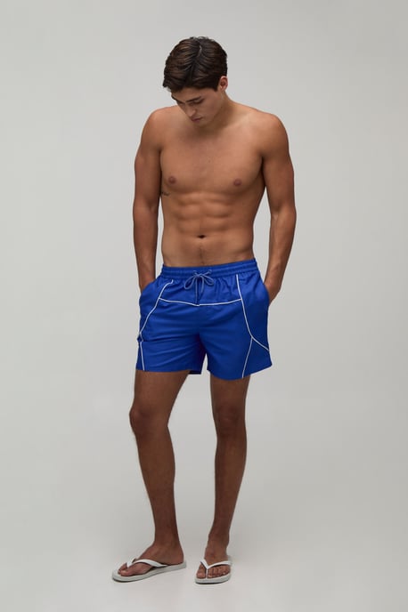 Piping Mid Length Swim Short - Image 4