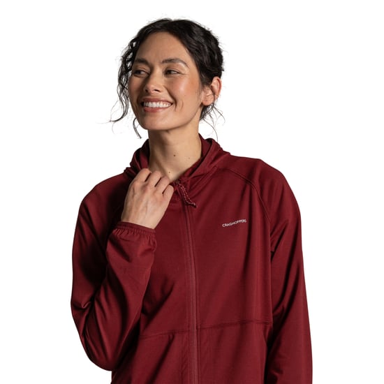 Craghoppers Dames/Dames Aya Nosilife Hooded Jacket (Riad Rood) - Image 3