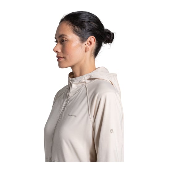 Craghoppers Dames/Dames Aya Nosilife Hooded Jacket (Oestermarmel) - Image 3