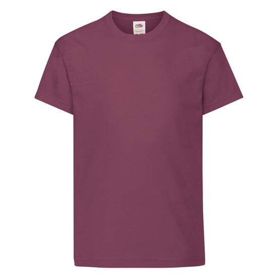 Fruit of the Loom Childrens/Kids Original T-Shirt (Burgundy) - Image 1