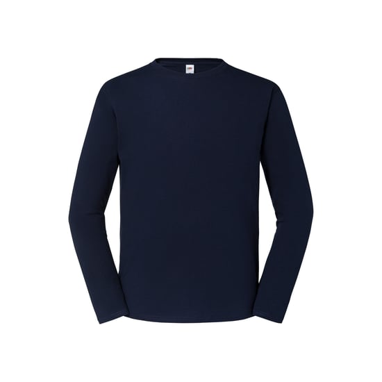 Fruit of the Loom Heren Iconic 195 Premium Ringspun Cotton T-shirt met lange mouwen (Deep Navy) - Image 1