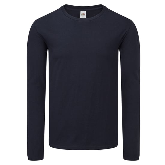 Fruit of the Loom Mens Iconic 150 Classic Long-Sleeved T-Shirt (Deep Navy) - Image 1
