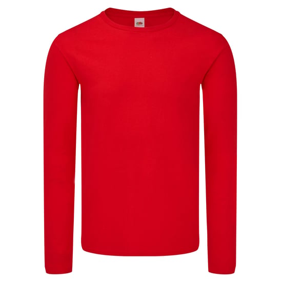 Fruit of the Loom Heren Iconic 150 Classic T-shirt met lange mouwen (Rood) - Image 1