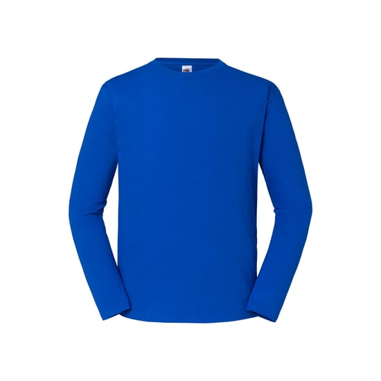 Fruit of the Loom Heren Iconic 195 Premium Ringspun Cotton T-shirt met lange mouwen (Koningsblauw) - Image 1