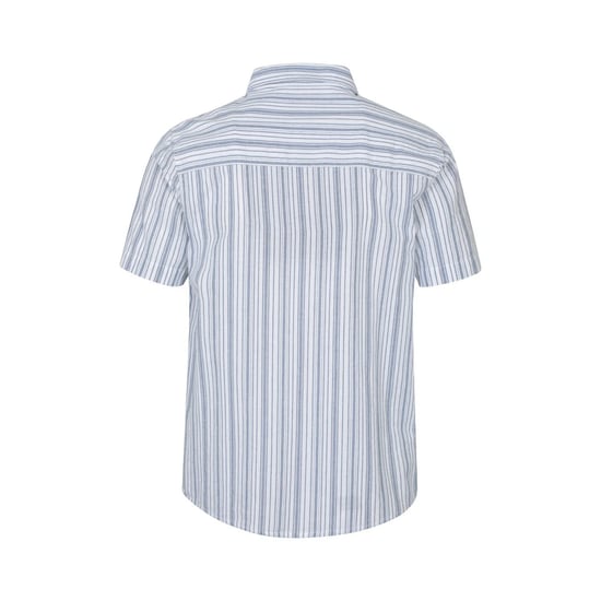Mountain Warehouse Heren Derby Stripe Katoenen Overhemd Met Korte Mouwen (Blauw) - Image 2
