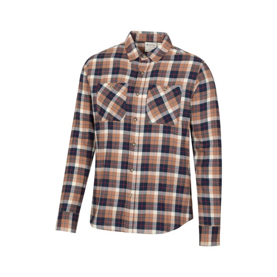 Mountain Warehouse Heren Maine Flanellen Overhemd met Lange Mouwen (Tan) - Image 3