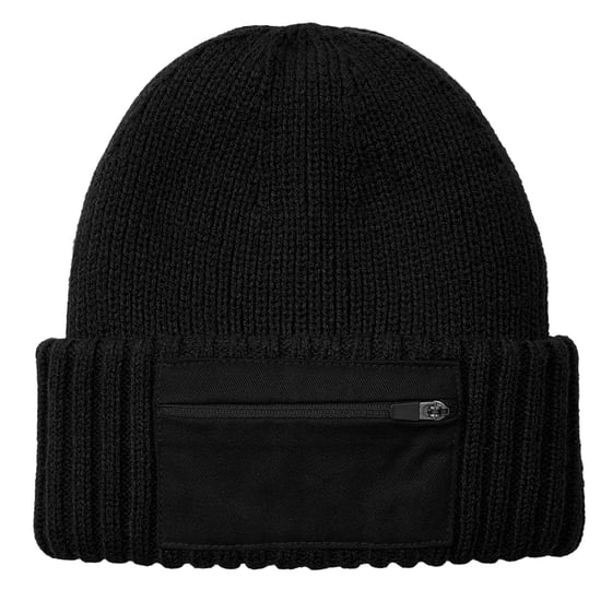 Beechfield Zip Patch muts (Zwart) - Image 3