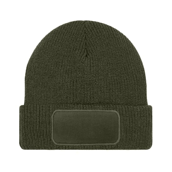 Beechfield Thinsulate Uitneembare Patch Muts (Militair Groen) - Image 2