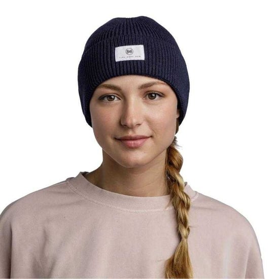 Buff Gebreide uniseks Drisk muts (Marineblauw) - Image 3