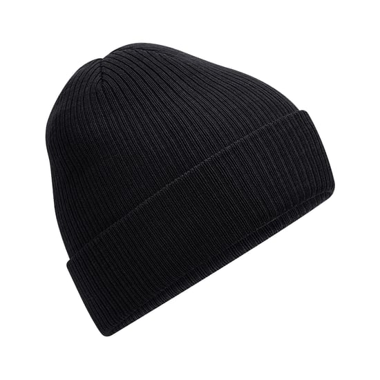 Beechfield Polylana Ribbed Beanie (Black) - Image 2