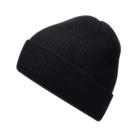 Beechfield Polylana Ribbed Beanie (Black) - Image 3