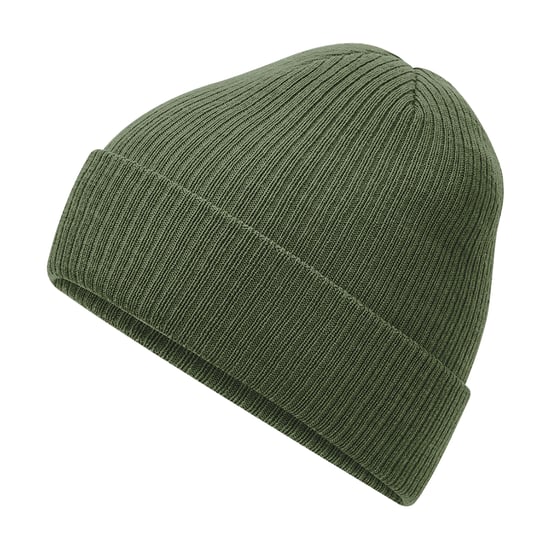 Beechfield Polylana Ribbed Beanie (Olive Green) - Image 3