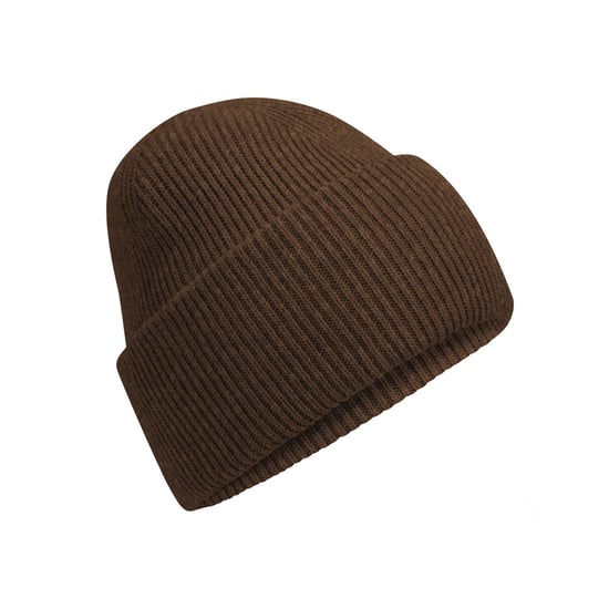 Beechfield Unisex Adult Classic Engineered Crown Beanie (Walnut) - Image 1