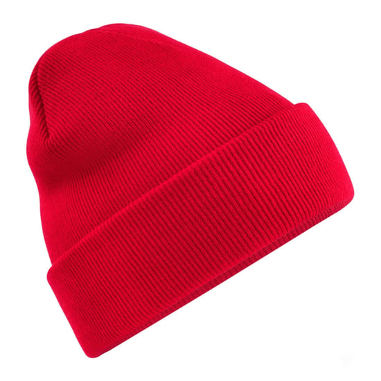 Beechfield Originele gerecycleerde muts met manchet (Klassiek rood) - Image 1