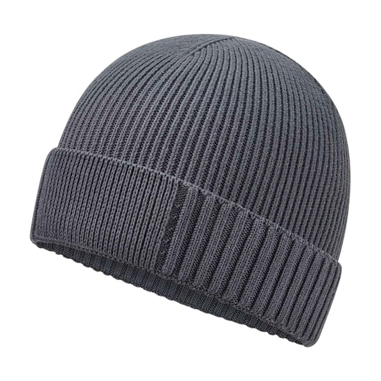Beechfield Organic Cotton Engineered Patch muts (Grafietgrijs) - Image 3