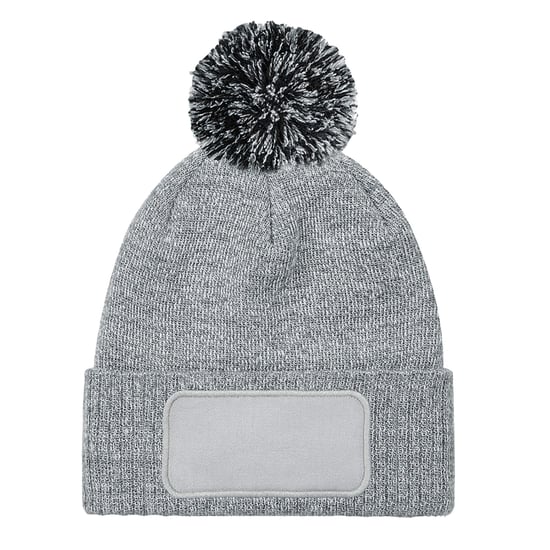 Beechfield Unisex Volwassenen Snowstar Printers Beanie (Heide Grijs/Zwart) - Image 2