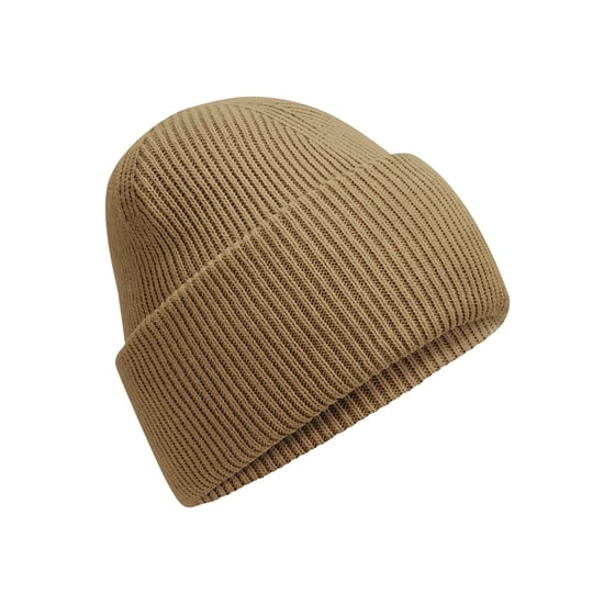 Beechfield Unisex Adult Classic Engineered Crown Beanie (Biscuit) - Image 1
