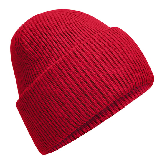 Beechfield Klassieke, diep gebreide muts (Klassiek rood) - Image 2