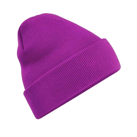 Beechfield Volwassenen van Unisex Originele geboeide Beanie (Magenta) - Image 1