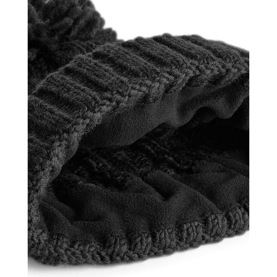 Beechfield Unsiex Volwassenen Kabelbreien Melange Beanie (Zwart) - Image 3
