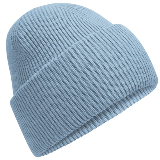 Beechfield Klassieke, diep gebreide muts (Stofblauw) - Image 2