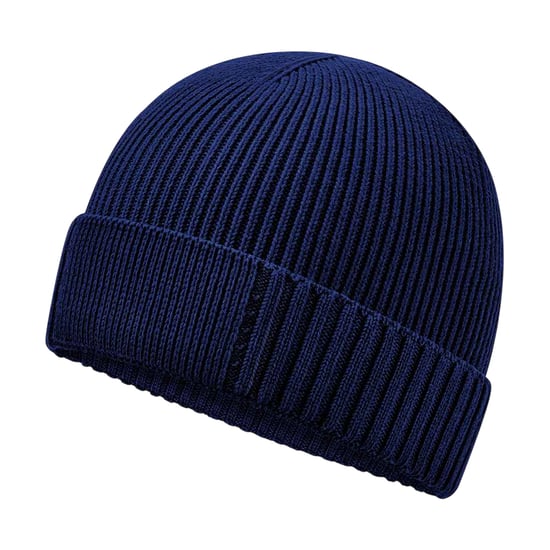 Beechfield Organic Cotton Engineered Patch muts (Marine Oxford) - Image 3