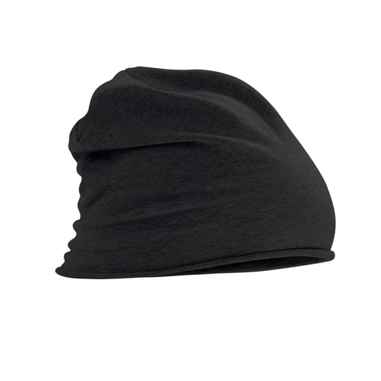 Beechfield Uniseks Jersey muts voor volwassenen (Zwart) - Image 1