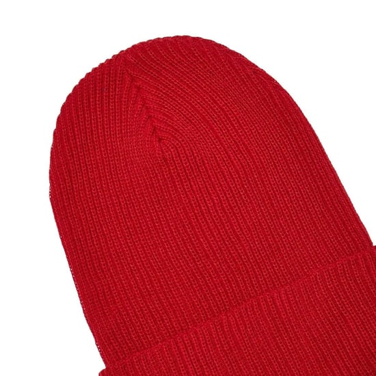 Flexfit Geribde gebreide muts van gerecycled garen (Rood) - Image 2