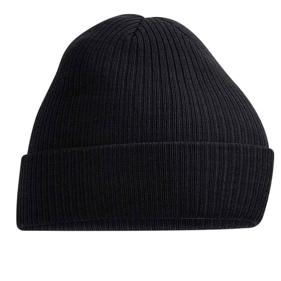 Beechfield Geribde muts Polylana (Zwart) - Image 1