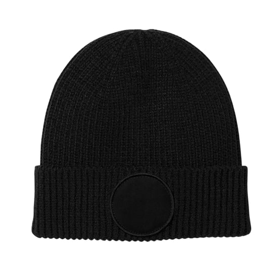 Beechfield Fashion cirkelvormige patch muts (Zwart) - Image 1