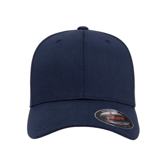 Flexfit Wollige gekamde muts (Marine) - Image 3