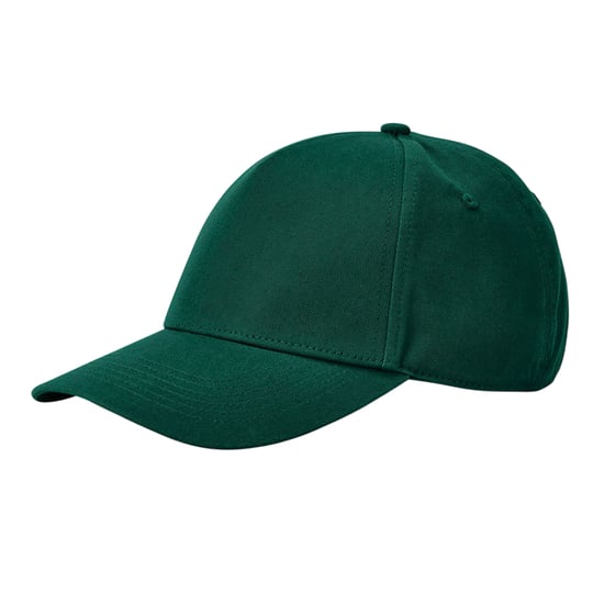 Beechfield EarthAware 5 Paneel Organic Katoenen Baseball Cap (Fles groen) - Image 2