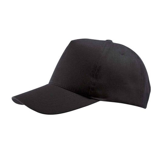 SOLS Buzz 5 Paneel Baseball Cap (Zwart) - Image 2